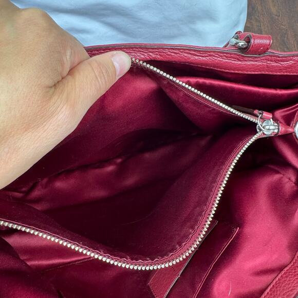 Coach Park Leather Carryall  Satchel Tote Handbag - Picture 7 of 12